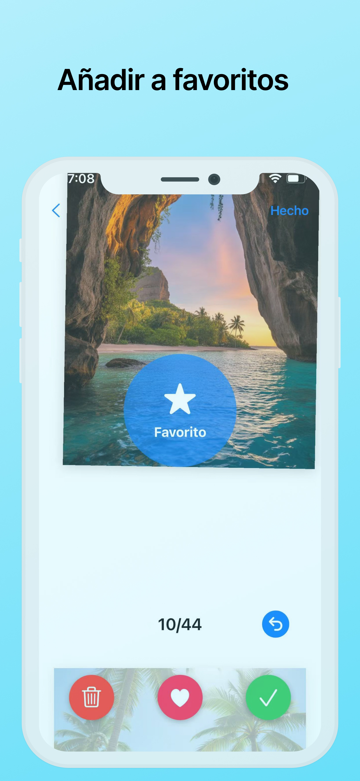 Marcar fotos como favoritas