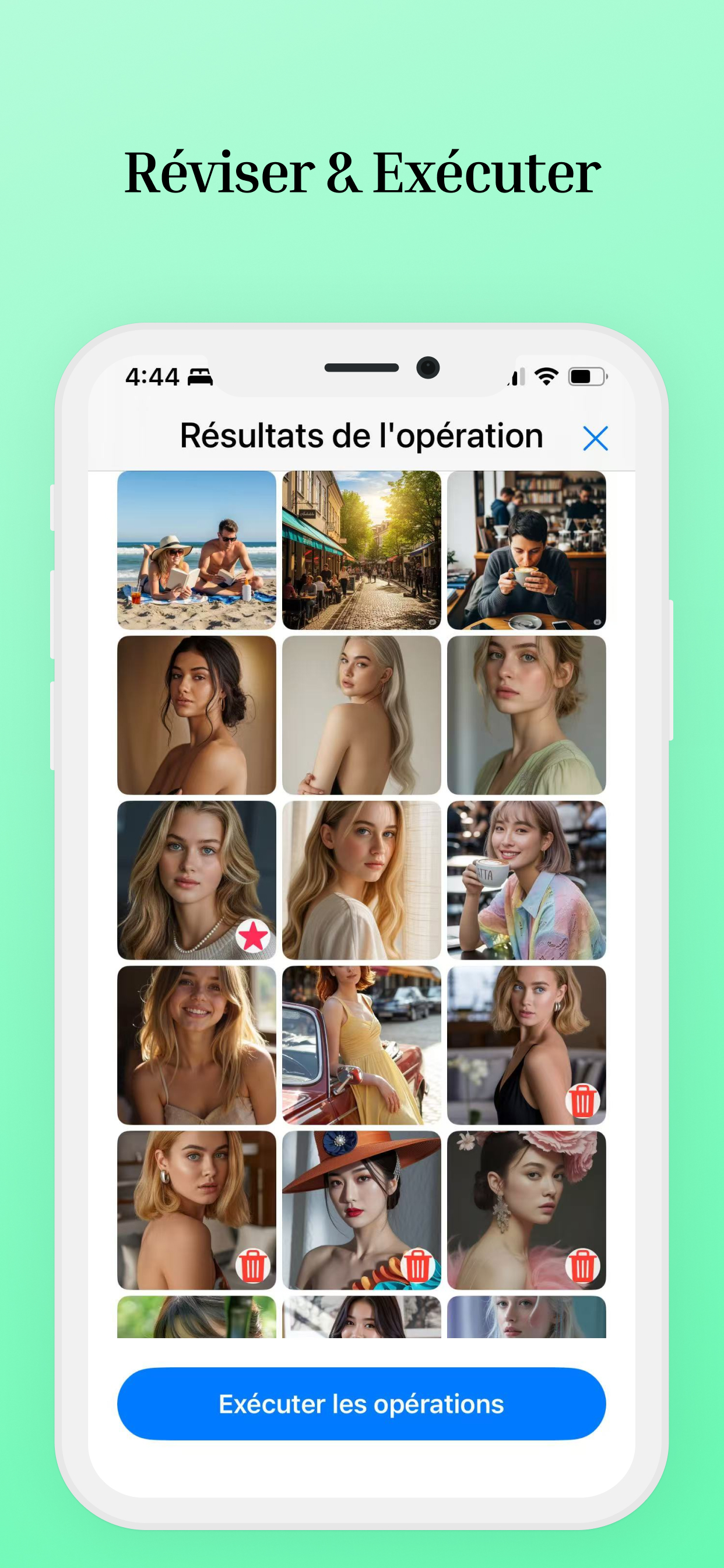 Revoir et exécuter des opérations