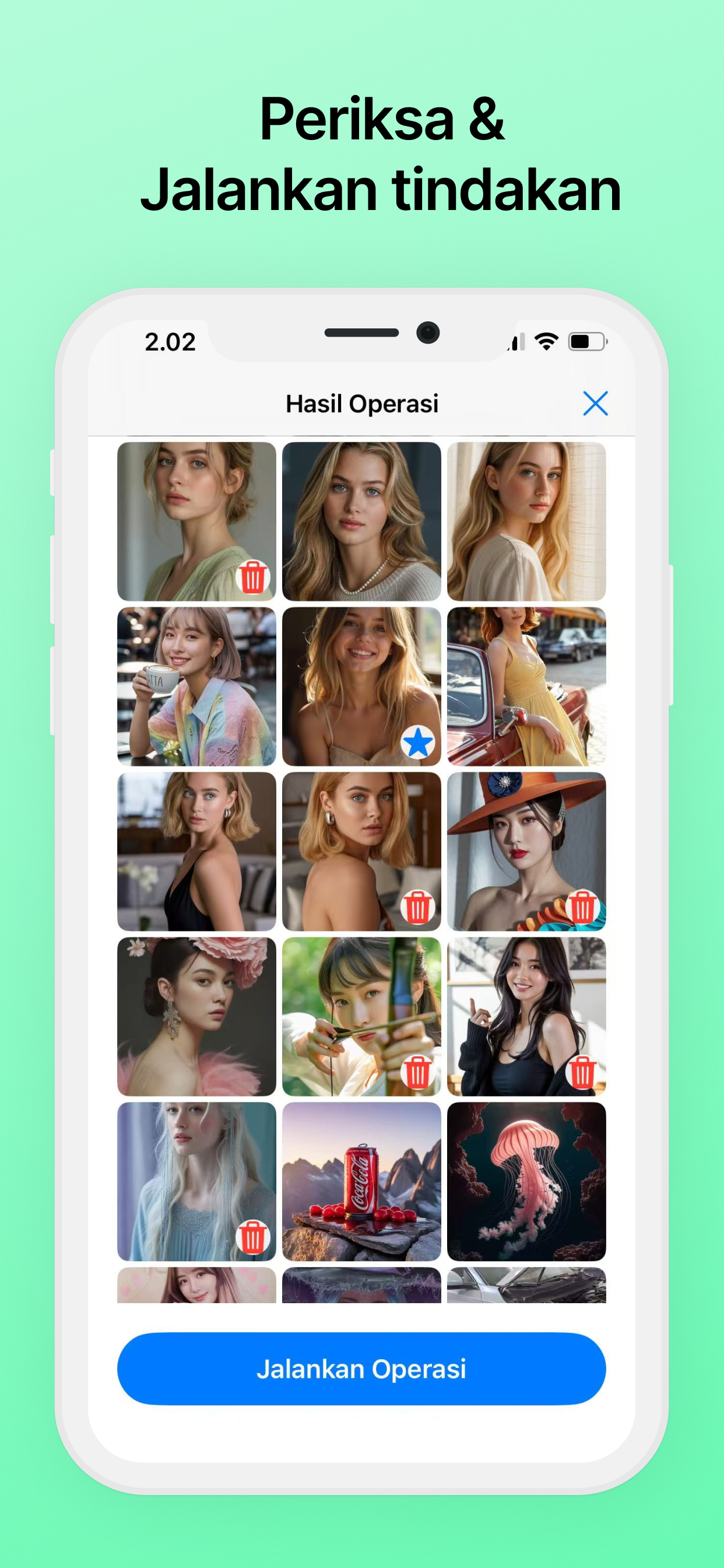 Tinjau dan jalankan operasi