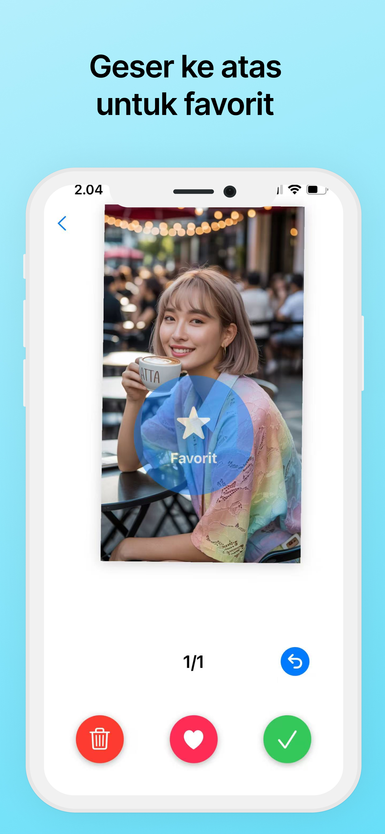 Tandai foto sebagai favorit