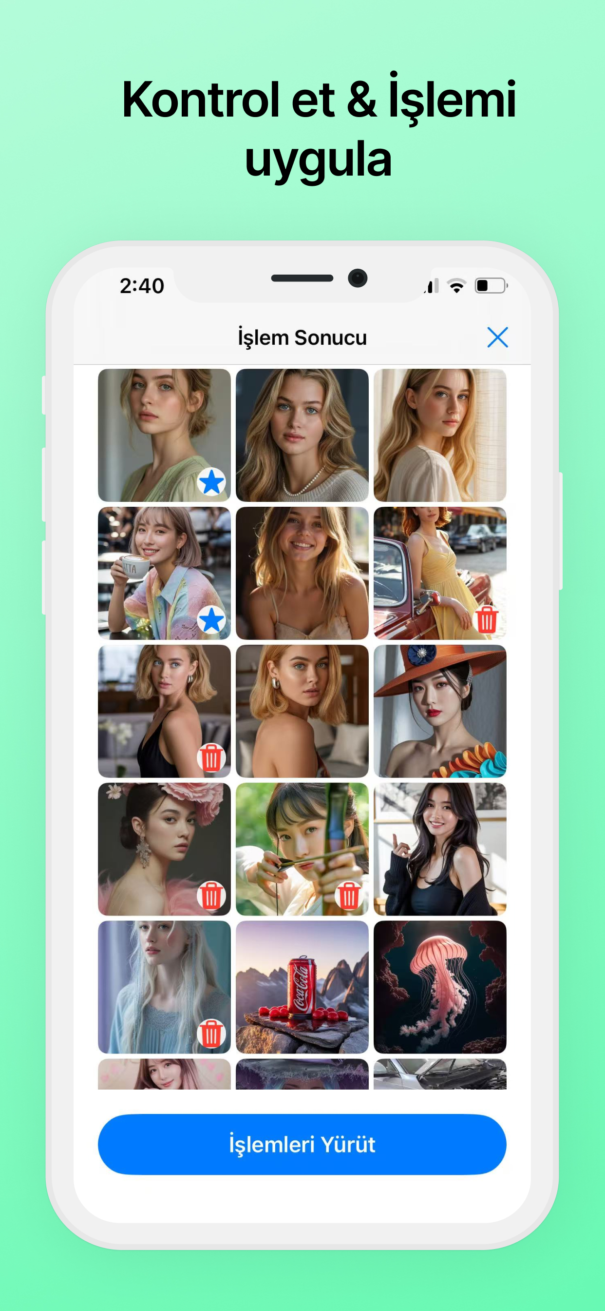 İşlemleri inceleyin ve uygulayın